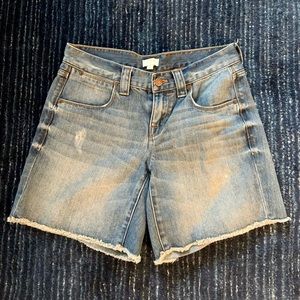 Jcrew Boyfriend Denim Shorts Womens 25 (size 0/XS)